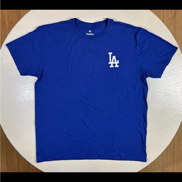 Fanatics Los Angeles Dodgers Team #1 Dad Graphic Blue SS T-Shirt Men’s Size XL - Picture 3 of 8